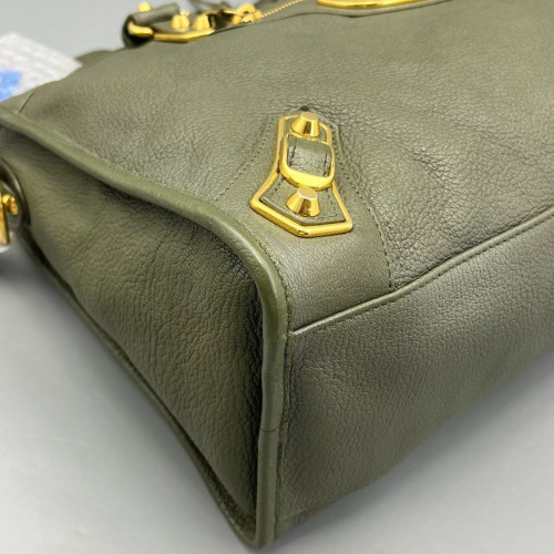 Balenciaga Medium City Calfskin Green