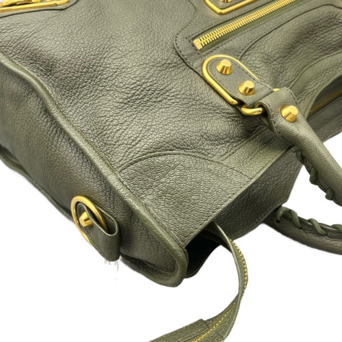 Balenciaga Medium City Calfskin Green