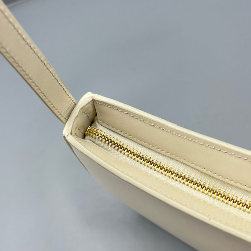 Celine Triomphe Hobo Calfskin White