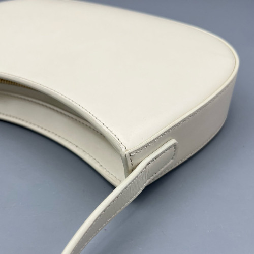Celine Triomphe Hobo Calfskin White