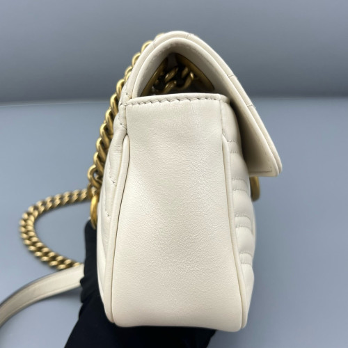 Gucci Mini GG Marmont Calfskin White Gucci Mini GG Marmont Calfskin White