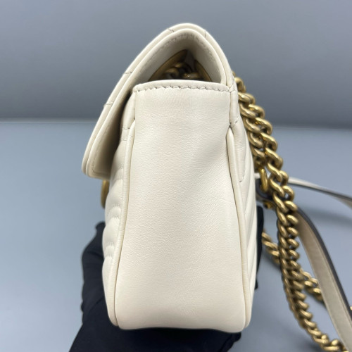 Gucci Mini GG Marmont Calfskin White Gucci Mini GG Marmont Calfskin White