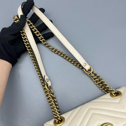 Gucci Mini GG Marmont Calfskin White Gucci Mini GG Marmont Calfskin White