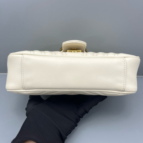 Gucci Mini GG Marmont Calfskin White Gucci Mini GG Marmont Calfskin White