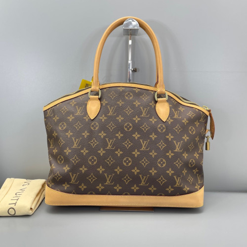 Louis Vuitton Lockit Horizontal Monogram Light Brown Dark Brown Louis Vuitton Lockit Horizontal Monogram Light Brown Dark Brown