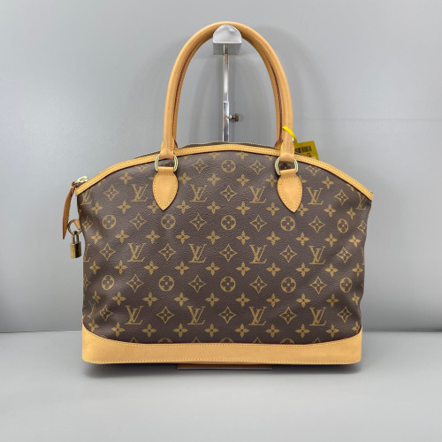Louis Vuitton Lockit Horizontal Monogram Light Brown Dark Brown Louis Vuitton Lockit Horizontal Monogram Light Brown Dark Brown