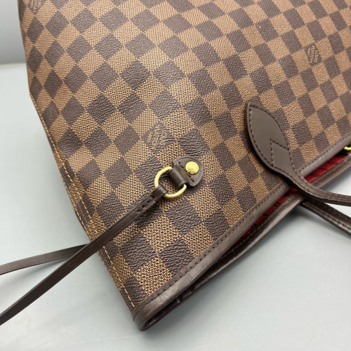 Louis Vuitton Neverfull MM Damier Ebene Dark Brown Light Brown