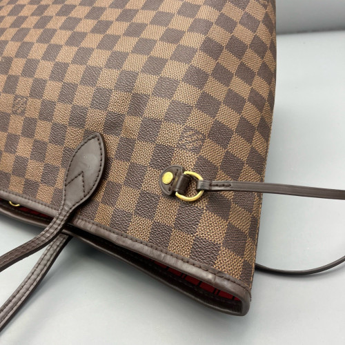 Louis Vuitton Neverfull MM Damier Ebene Dark Brown Light Brown