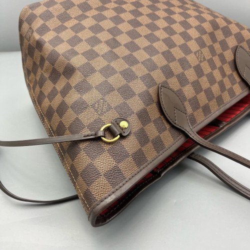 Louis Vuitton Neverfull MM Damier Ebene Dark Brown Light Brown