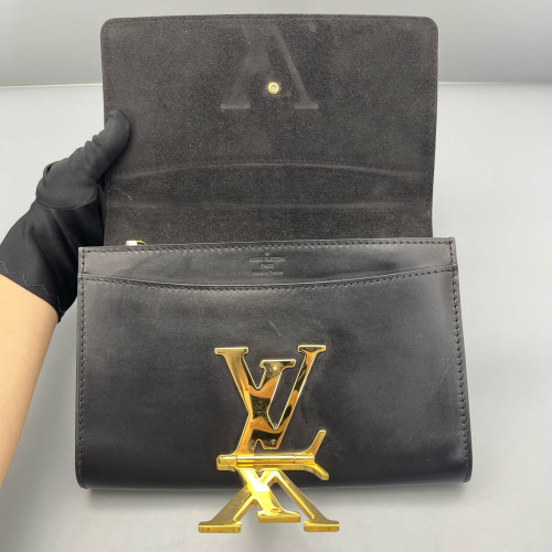 Louis Vuitton Shoulder Bag Calfskin Black