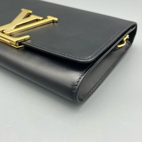 Louis Vuitton Shoulder Bag Calfskin Black