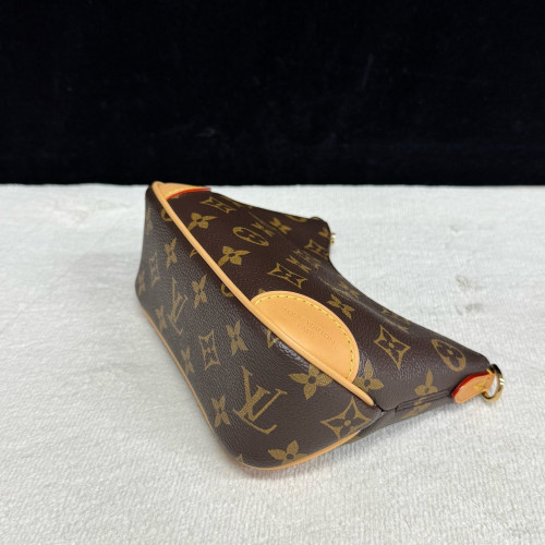 Louis Vuitton Boulogne Mini Monogram Vachetta Leather Dark Brown Light Brown Beige
