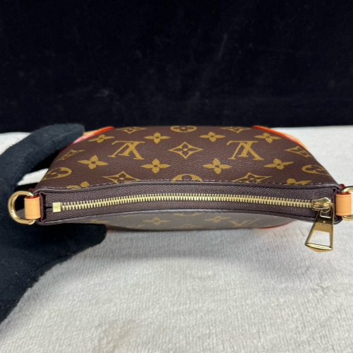 Louis Vuitton Boulogne Mini Monogram Vachetta Leather Dark Brown Light Brown Beige