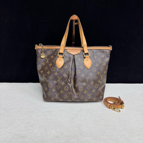 Louis Vuitton Palermo PM Monogram Dark Brown Light Brown
