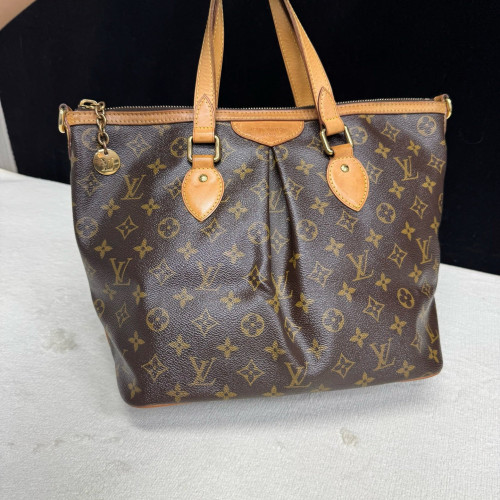 Louis Vuitton Palermo PM Monogram Dark Brown Light Brown