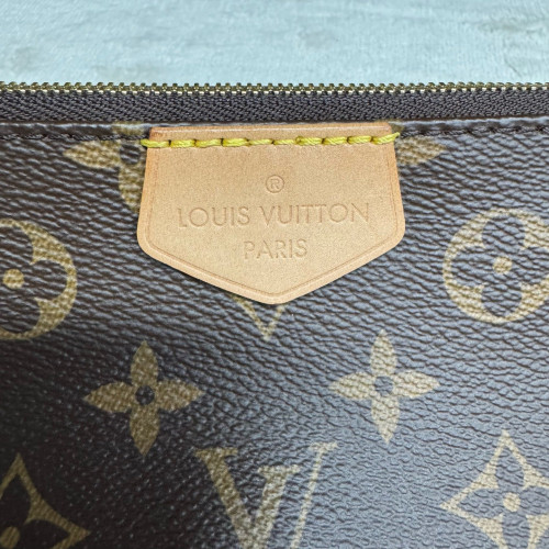 Louis Vuitton Multi Pochette Accessories Monogram Dark Brown Light Brown Green Louis Vuitton Multi Pochette Accessories Monogram Dark Brown Light Brown Green