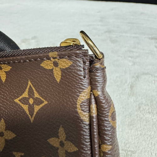 Louis Vuitton Multi Pochette Accessories Monogram Dark Brown Light Brown Green Louis Vuitton Multi Pochette Accessories Monogram Dark Brown Light Brown Green