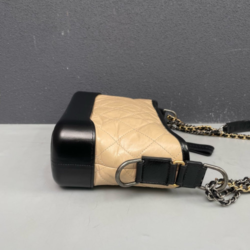 Chanel Quilted Small Gabrielle Hobo Calfskin Natural Tan Black Red Chanel Quilted Small Gabrielle Hobo Calfskin Natural Tan Black Red