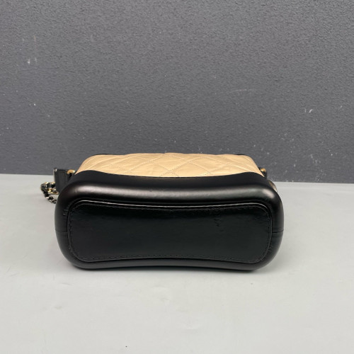 Chanel Quilted Small Gabrielle Hobo Calfskin Natural Tan Black Red Chanel Quilted Small Gabrielle Hobo Calfskin Natural Tan Black Red