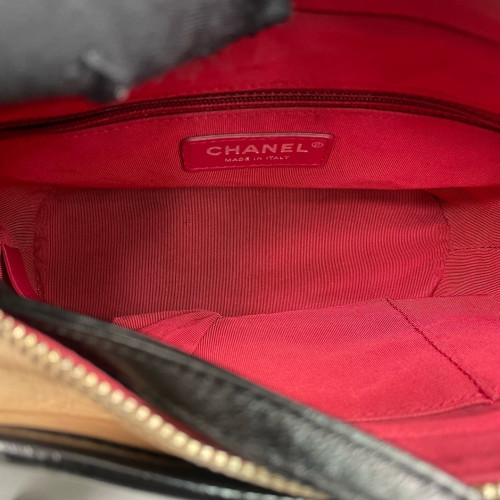 Chanel Quilted Small Gabrielle Hobo Calfskin Natural Tan Black Red Chanel Quilted Small Gabrielle Hobo Calfskin Natural Tan Black Red