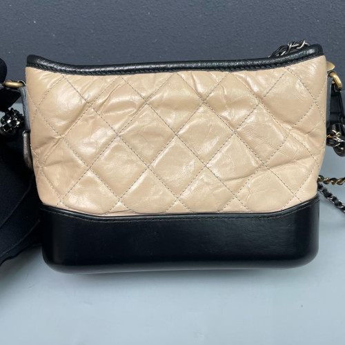 Chanel Quilted Small Gabrielle Hobo Calfskin Natural Tan Black Red Chanel Quilted Small Gabrielle Hobo Calfskin Natural Tan Black Red