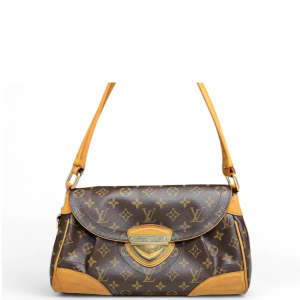 Louis Vuitton Beverly MM Monogram Dark Brown Light Brown Beige