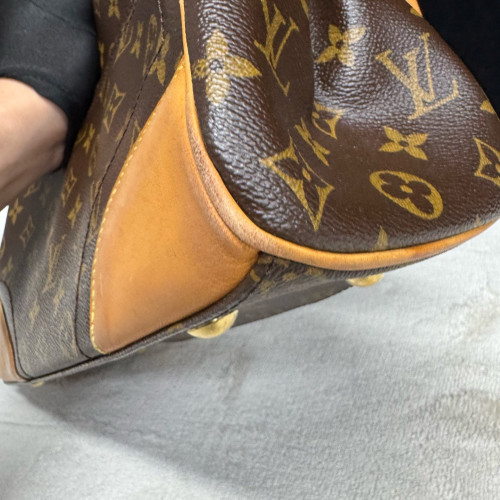Louis Vuitton Beverly MM Monogram Dark Brown Light Brown Beige