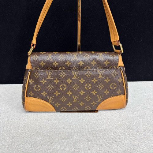 Louis Vuitton Beverly MM Monogram Dark Brown Light Brown Beige