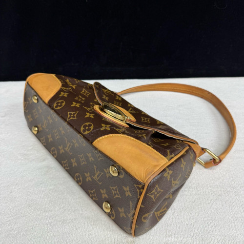 Louis Vuitton Beverly MM Monogram Dark Brown Light Brown Beige