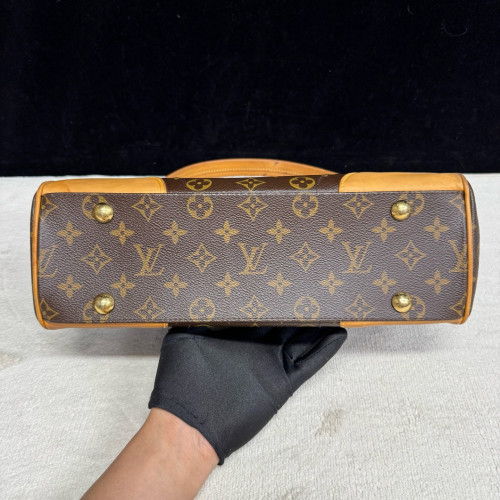 Louis Vuitton Beverly MM Monogram Dark Brown Light Brown Beige