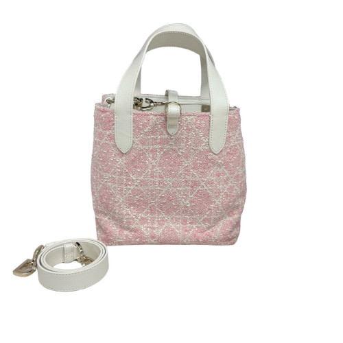 Dior Small Toujours Vertical Tweed Calfskin Pink White Dior Small Toujours Vertical Tweed Calfskin Pink White