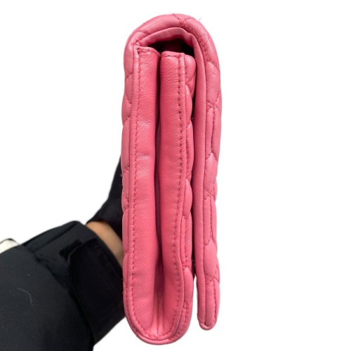 Miu Miu Gaufre Strass Mini Flap Crumpled Lambskin Pink Miu Miu Gaufre Strass Mini Flap Crumpled Lambskin Pink