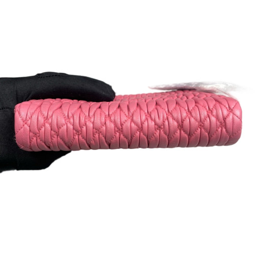 Miu Miu Gaufre Strass Mini Flap Crumpled Lambskin Pink Miu Miu Gaufre Strass Mini Flap Crumpled Lambskin Pink