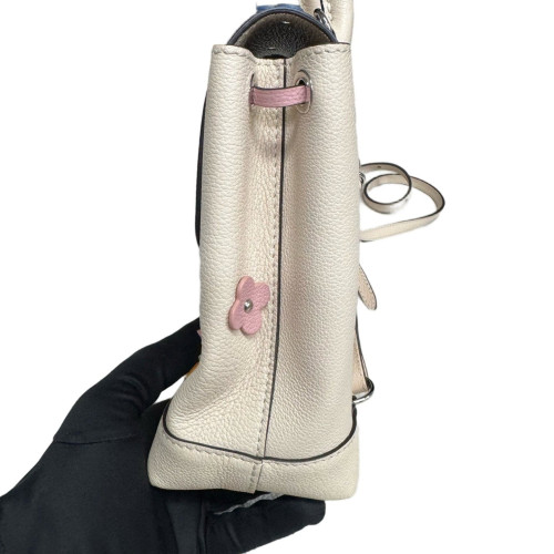 Louis Vuitton Lockme Backpack Mini Calfskin Beige Clair