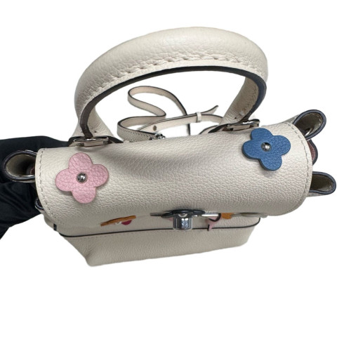 Louis Vuitton Lockme Backpack Mini Calfskin Beige Clair