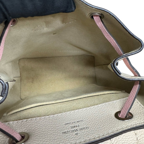 Louis Vuitton Lockme Backpack Mini Calfskin Beige Clair