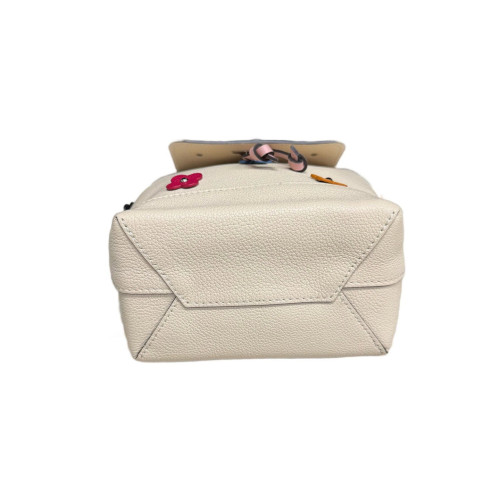 Louis Vuitton Lockme Backpack Mini Calfskin Beige Clair