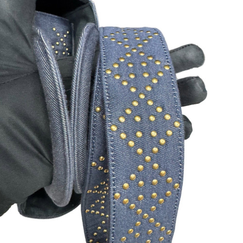 Dior Studded Medium Lady Dior Denim Blue Dior Studded Medium Lady Dior Denim Blue