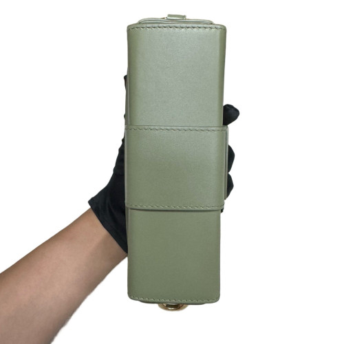 Dior 30 Montaigne Mini Box Bag Cuir Light Green