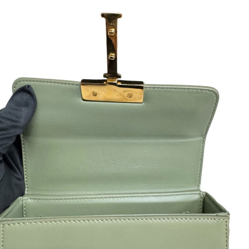 Dior 30 Montaigne Mini Box Bag Cuir Light Green