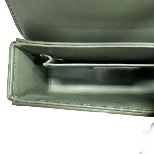 Dior 30 Montaigne Mini Box Bag Cuir Light Green