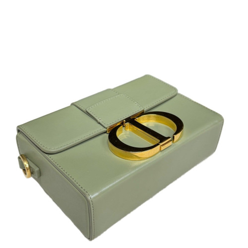 Dior 30 Montaigne Mini Box Bag Cuir Light Green