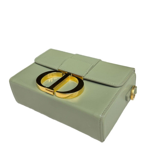 Dior 30 Montaigne Mini Box Bag Cuir Light Green