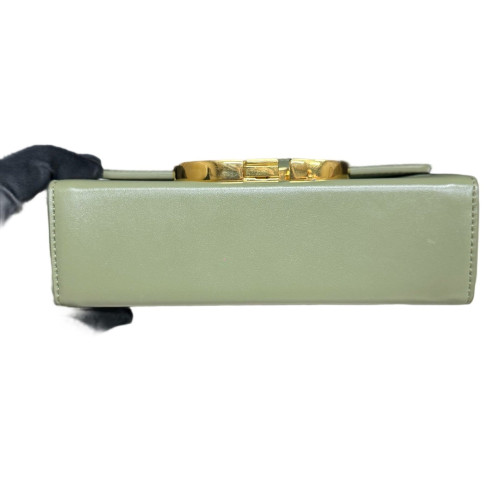 Dior 30 Montaigne Mini Box Bag Cuir Light Green