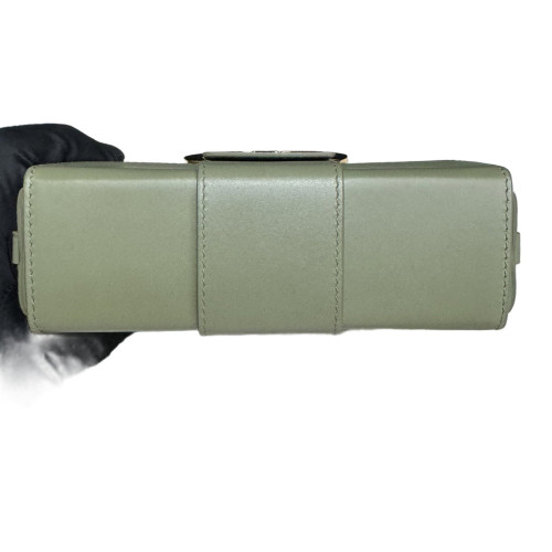 Dior 30 Montaigne Mini Box Bag Cuir Light Green