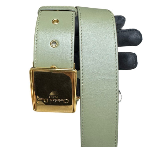 Dior 30 Montaigne Mini Box Bag Cuir Light Green