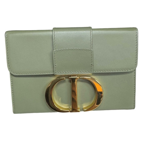Dior 30 Montaigne Mini Box Bag Cuir Light Green