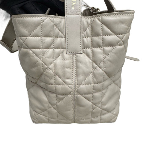Dior Cannage Tote Bag Calfskin Natural Tan Dior Cannage Tote Bag Calfskin Natural Tan