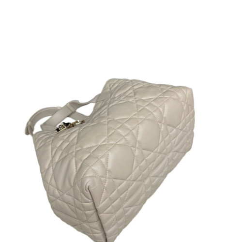 Dior Cannage Tote Bag Calfskin Natural Tan Dior Cannage Tote Bag Calfskin Natural Tan