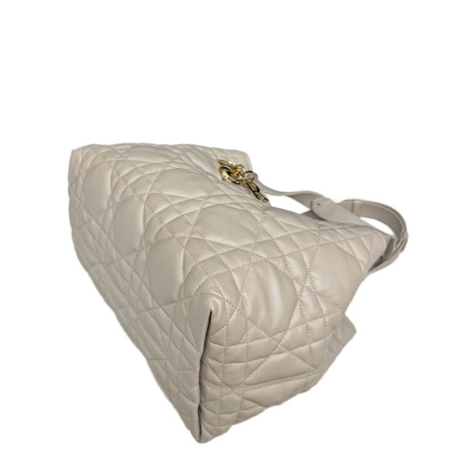 Dior Cannage Tote Bag Calfskin Natural Tan Dior Cannage Tote Bag Calfskin Natural Tan